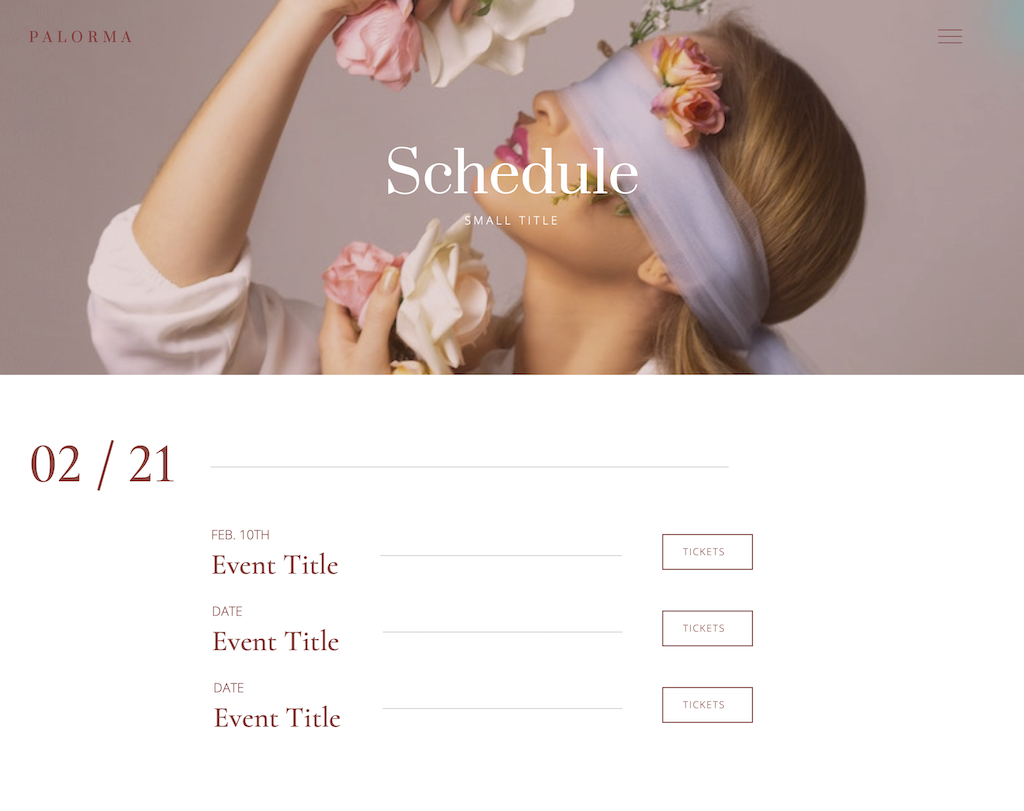 Schedule-Rose – Palorma